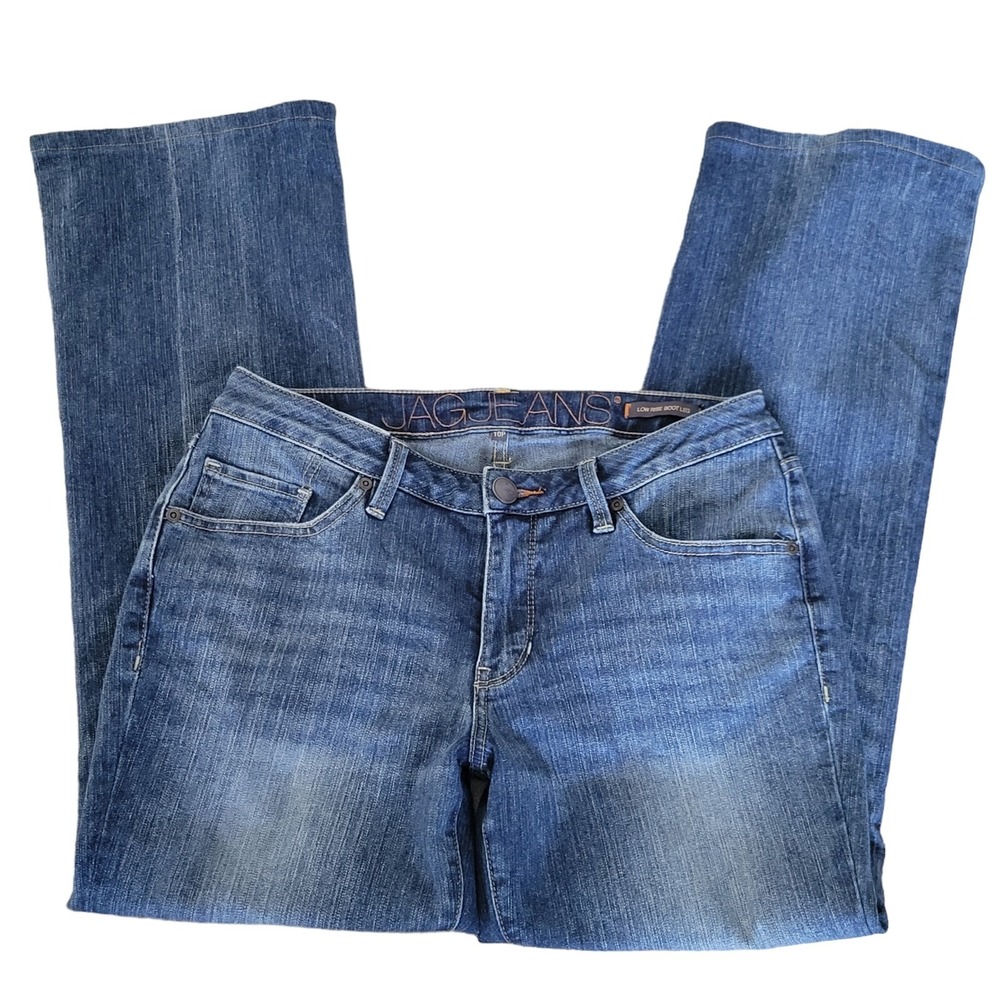 Jag Jeans Womens 6 Petite 29" Waist Denim Low Rise Boot Leg Western Altered READ